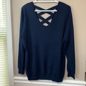 Tribekka 44 L/S Navy Lightweight sweater Sz XXL